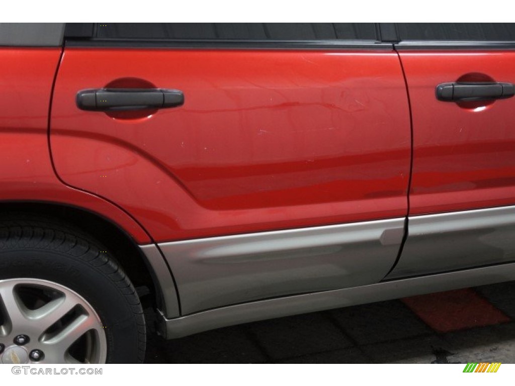 2005 Forester 2.5 XS L.L.Bean Edition - Cayenne Red Pearl / Beige photo #51