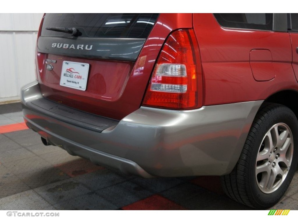 2005 Forester 2.5 XS L.L.Bean Edition - Cayenne Red Pearl / Beige photo #57