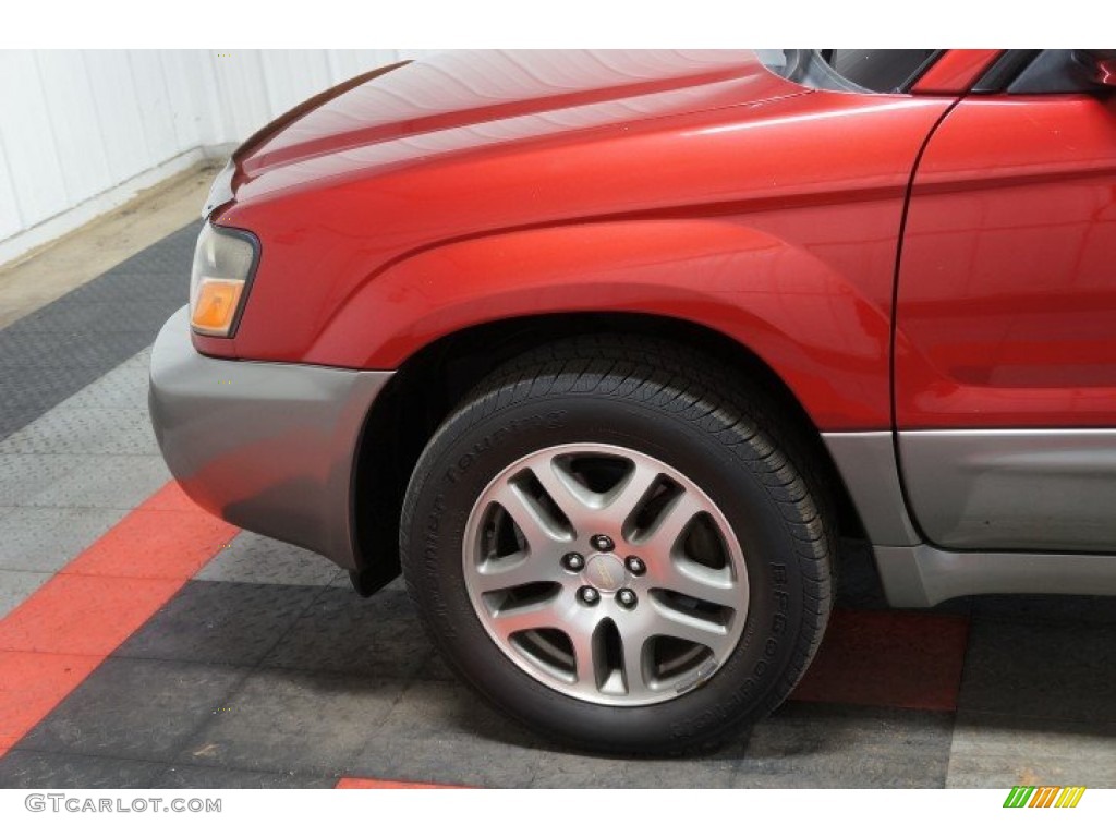 2005 Forester 2.5 XS L.L.Bean Edition - Cayenne Red Pearl / Beige photo #70