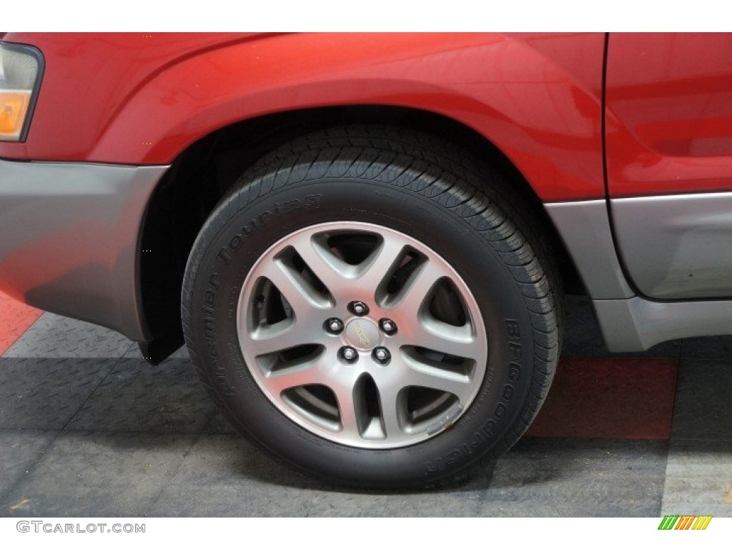 2005 Forester 2.5 XS L.L.Bean Edition - Cayenne Red Pearl / Beige photo #71