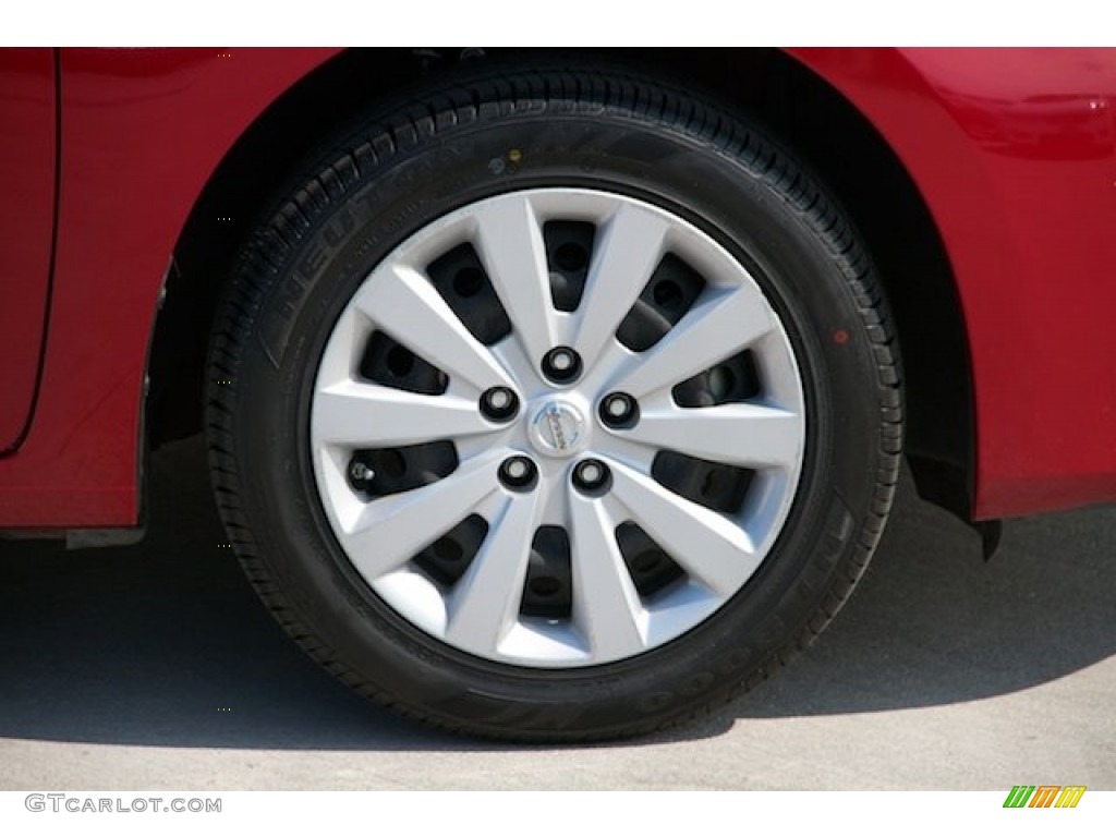 2014 Sentra S - Red Brick / Charcoal photo #25