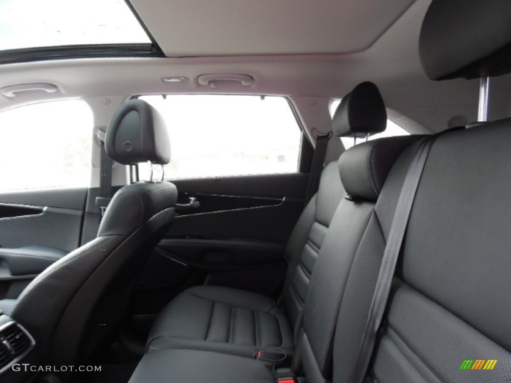 Satin Black Interior 2016 Kia Sorento SX V6 AWD Photo #107910549