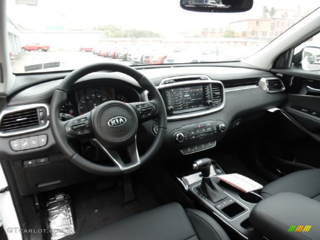 Satin Black Interior 2016 Kia Sorento SX V6 AWD Photo #107910570