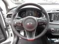 Satin Black 2016 Kia Sorento SX V6 AWD Steering Wheel