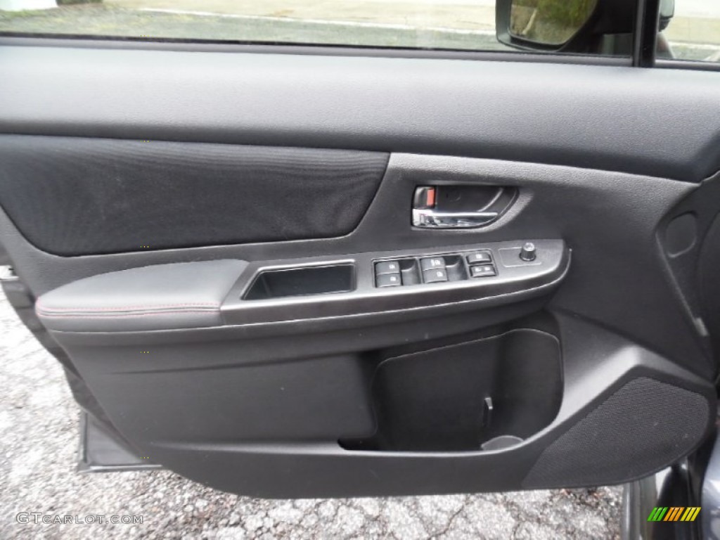 2015 Subaru WRX Standard WRX Model Carbon Black Door Panel Photo #107911422