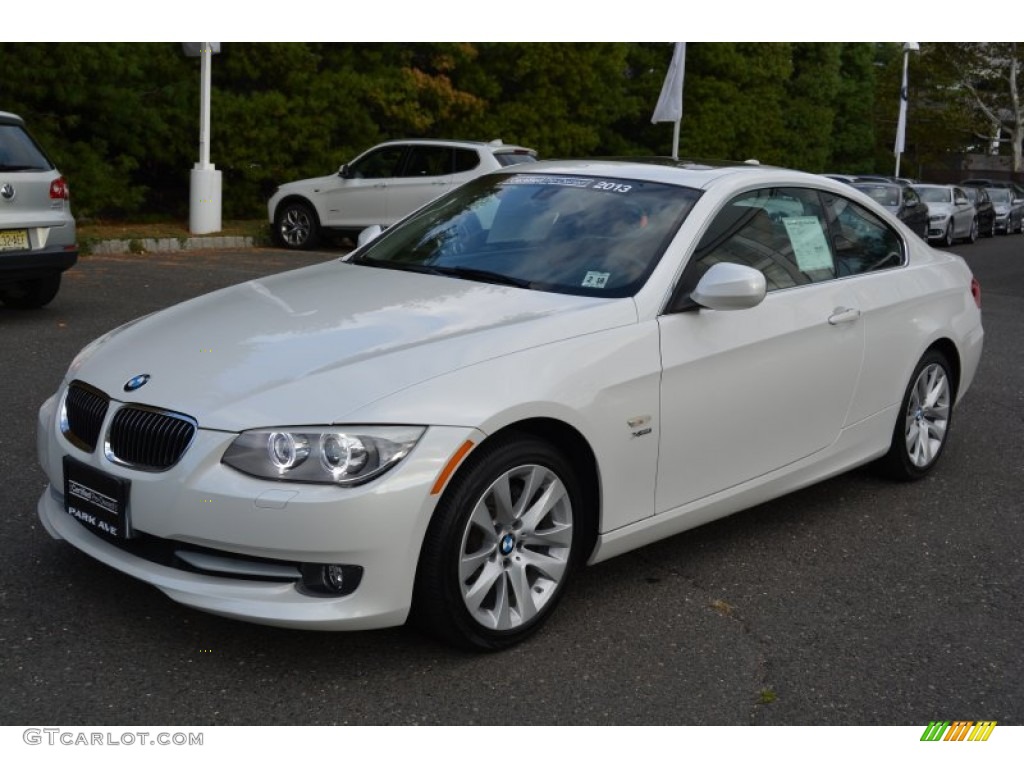 2013 3 Series 328i xDrive Coupe - Alpine White / Saddle Brown photo #7