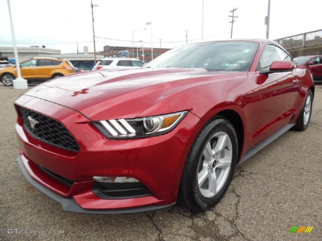 2016 Mustang V6 Coupe - Ruby Red Metallic / Ebony photo #6
