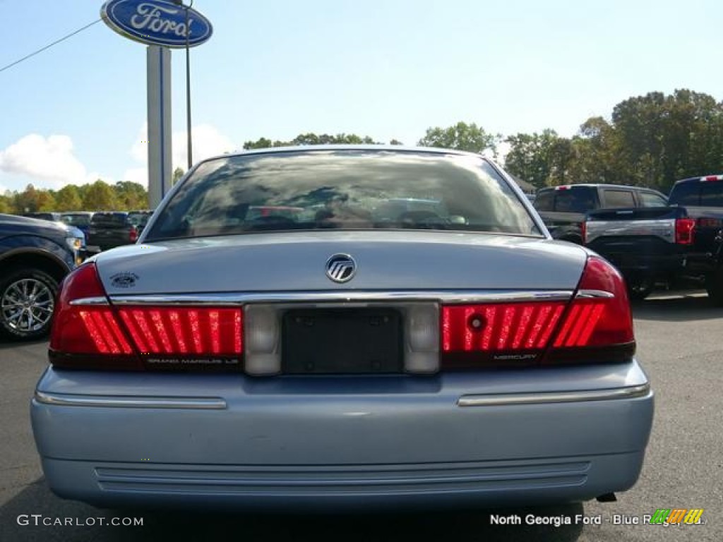 2001 Grand Marquis LS - Light Blue Metallic / Deep Slate Blue photo #4