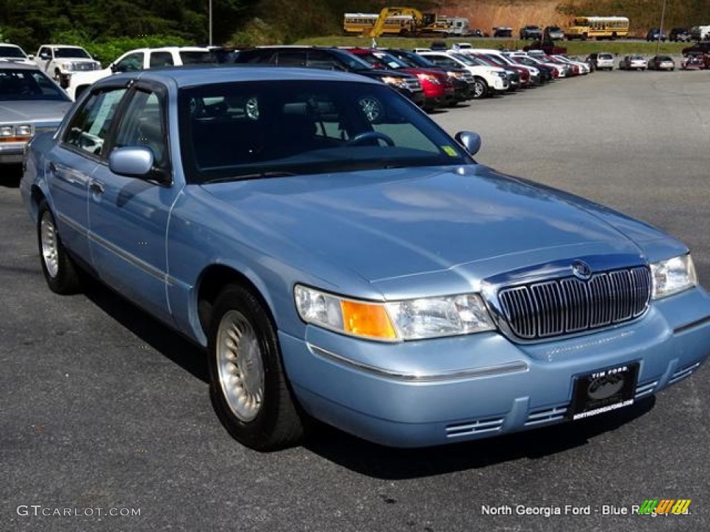 2001 Grand Marquis LS - Light Blue Metallic / Deep Slate Blue photo #7