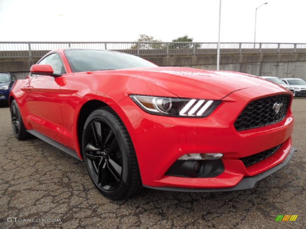 2016 Mustang EcoBoost Coupe - Race Red / Ebony photo #8