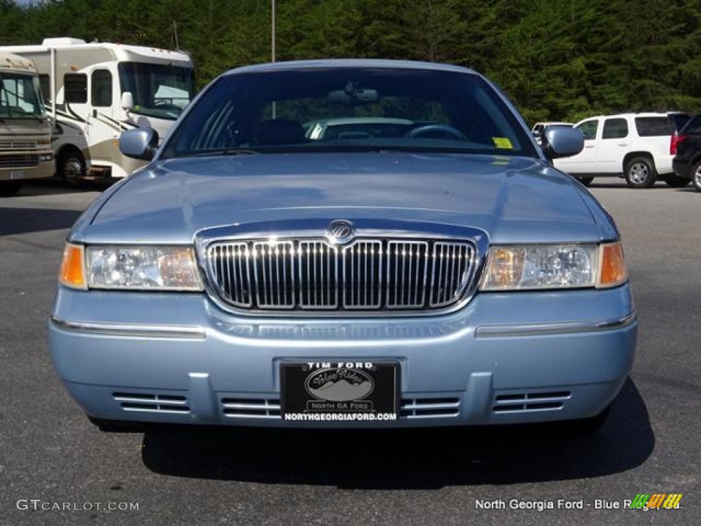 2001 Grand Marquis LS - Light Blue Metallic / Deep Slate Blue photo #8