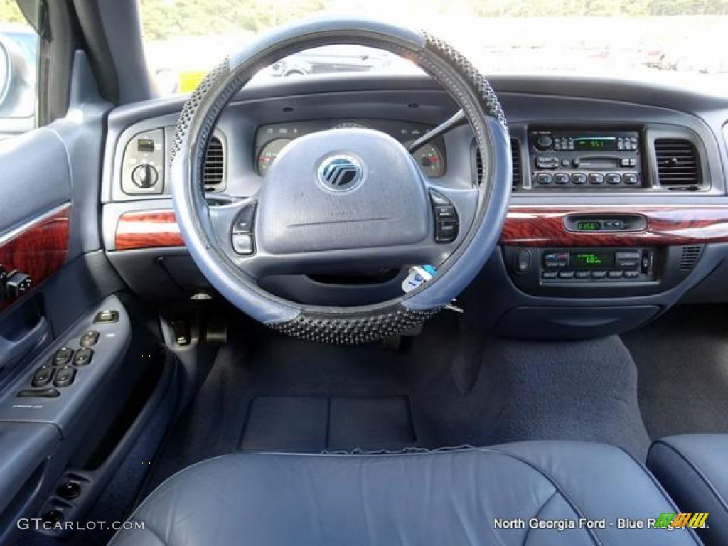 2001 Grand Marquis LS - Light Blue Metallic / Deep Slate Blue photo #17