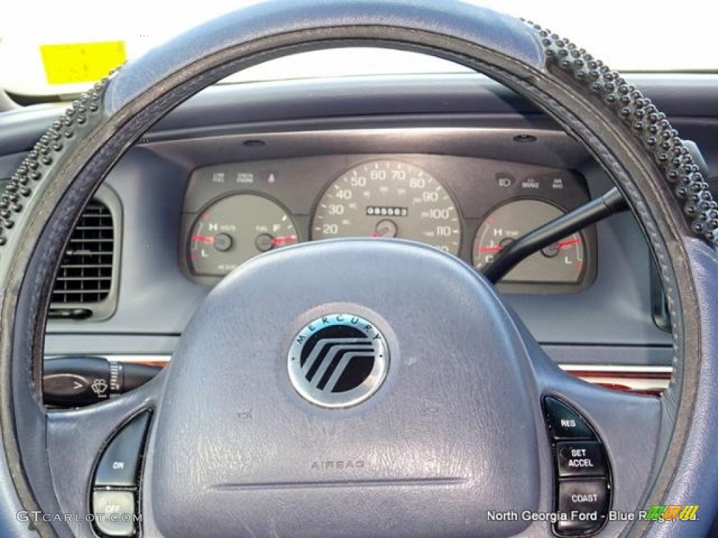 2001 Grand Marquis LS - Light Blue Metallic / Deep Slate Blue photo #20
