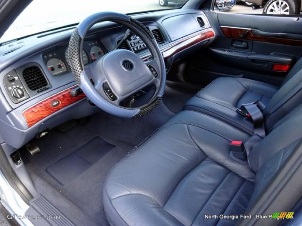 2001 Grand Marquis LS - Light Blue Metallic / Deep Slate Blue photo #28