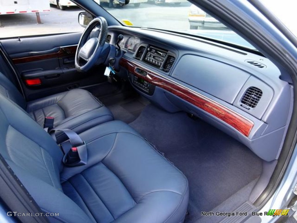 2001 Grand Marquis LS - Light Blue Metallic / Deep Slate Blue photo #29