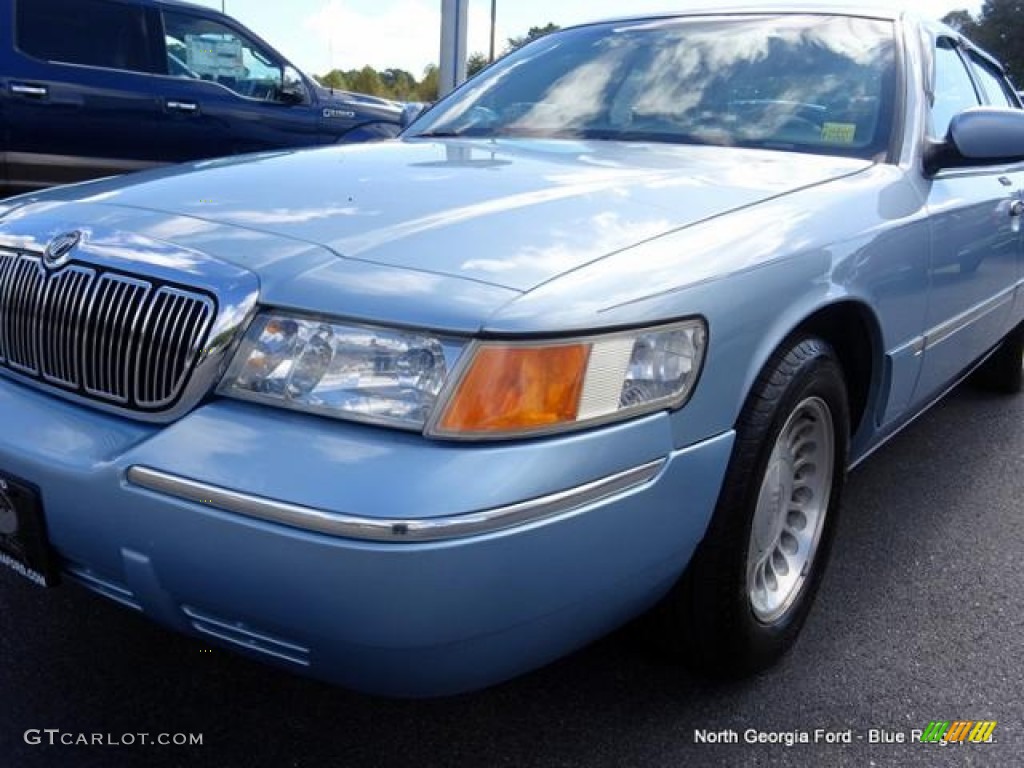 2001 Grand Marquis LS - Light Blue Metallic / Deep Slate Blue photo #32