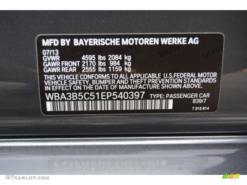 2014 3 Series 328i xDrive Sedan - Mineral Grey Metallic / Black photo #34