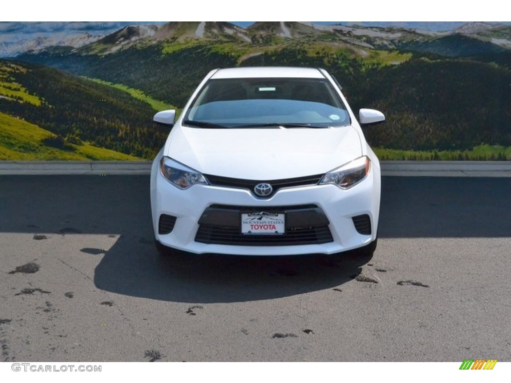 2016 Corolla LE - Super White / Ash photo #2
