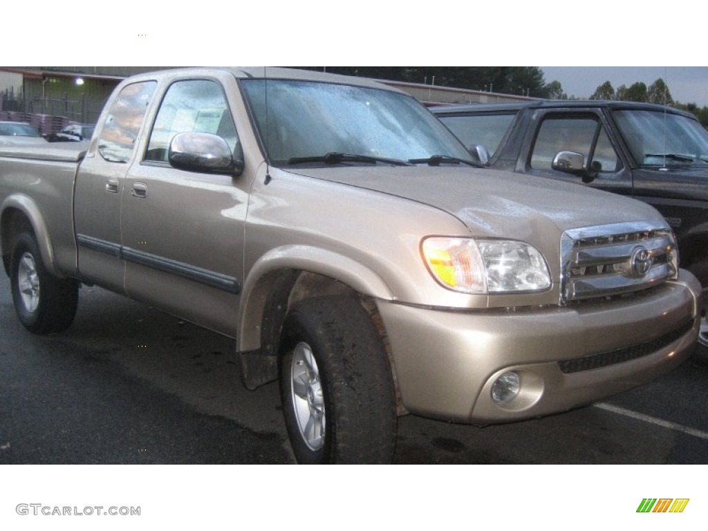 2005 Tundra SR5 Access Cab 4x4 - Desert Sand Mica / Taupe photo #1