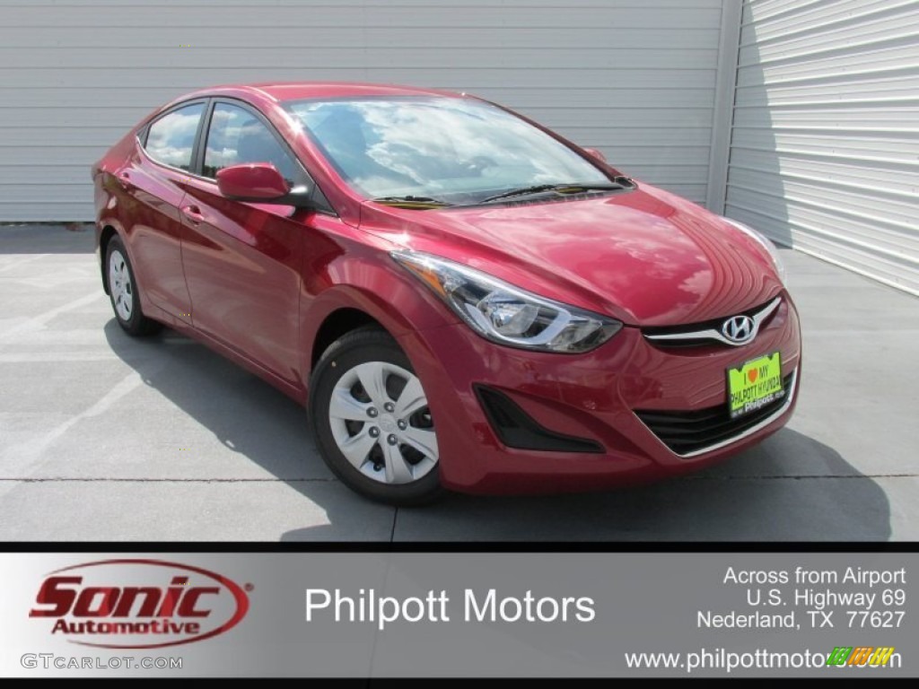 2016 Elantra SE - Red / Gray photo #2