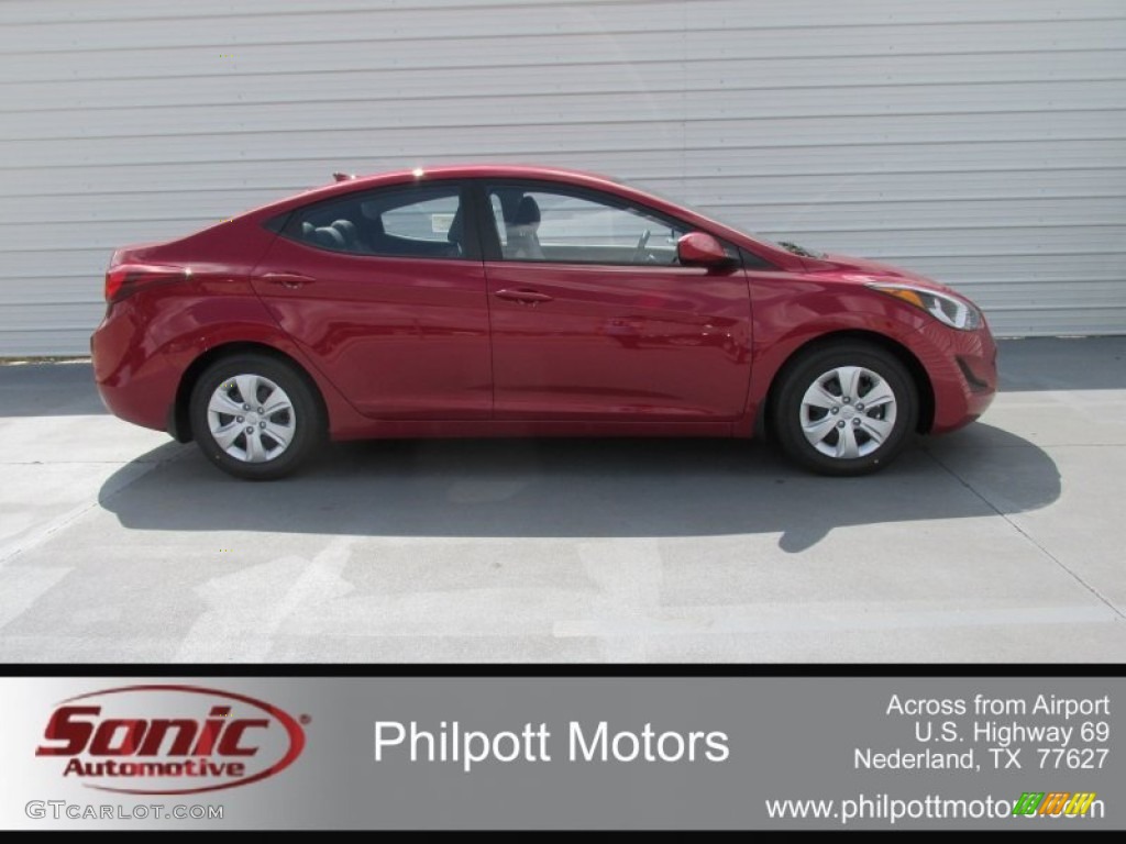 2016 Elantra SE - Red / Gray photo #3