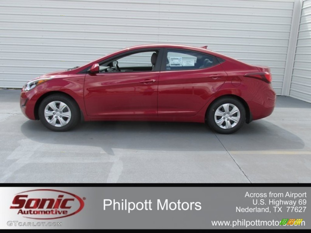 2016 Elantra SE - Red / Gray photo #5