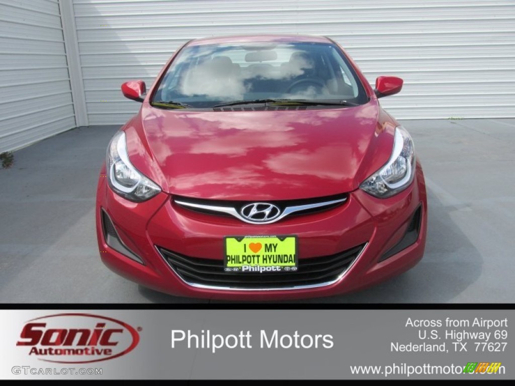2016 Elantra SE - Red / Gray photo #8