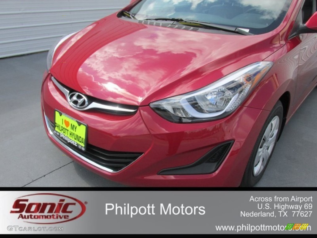 2016 Elantra SE - Red / Gray photo #10