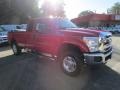 2012 Vermillion Red Ford F350 Super Duty XLT SuperCab 4x4  photo #6