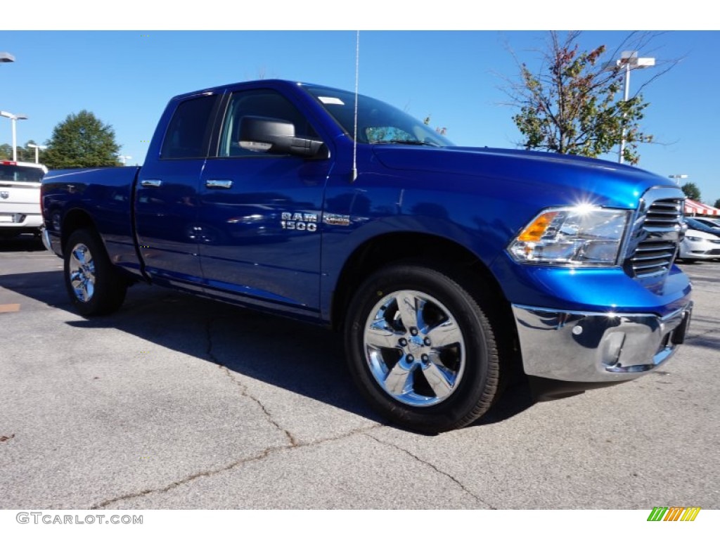 Blue Streak Pearl 2016 Ram 1500 Big Horn Quad Cab Exterior Photo #107922250