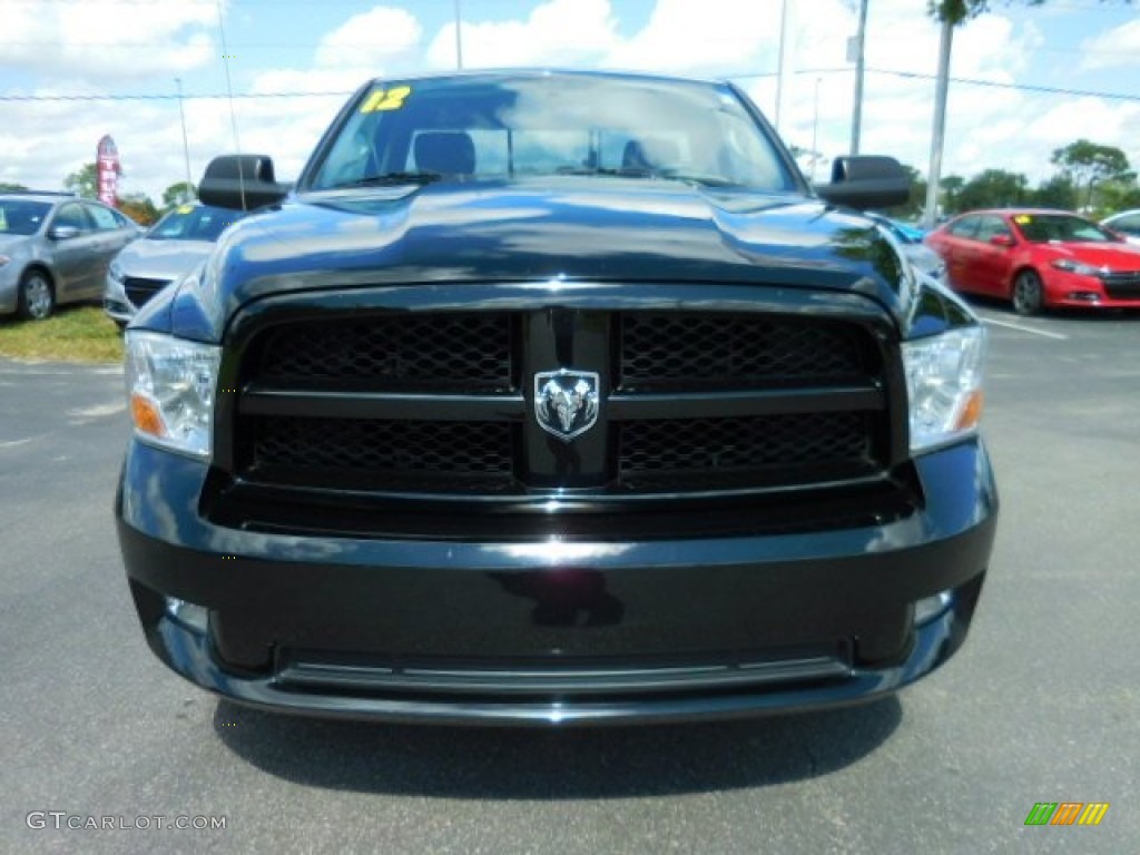 2012 Ram 1500 ST Regular Cab - Black / Dark Slate Gray/Medium Graystone photo #12