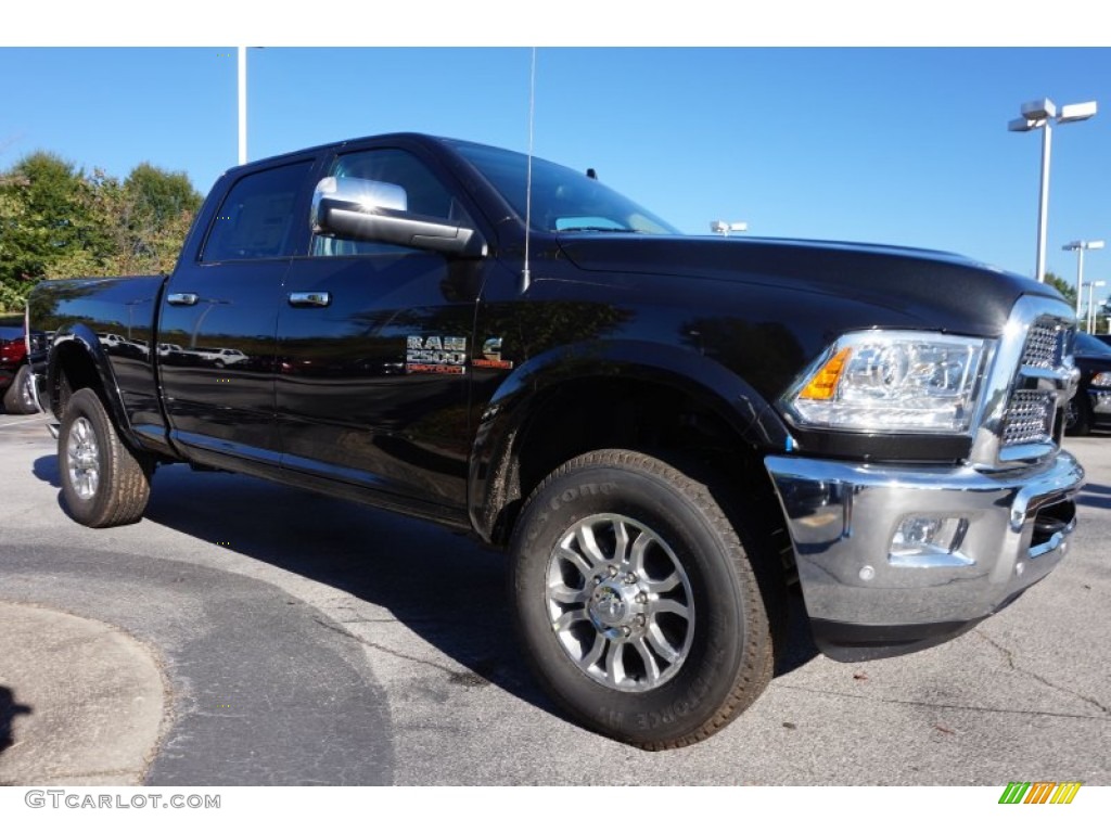 Brilliant Black Crystal Pearl 2016 Ram 2500 Laramie Crew Cab 4x4 Exterior Photo #107922745