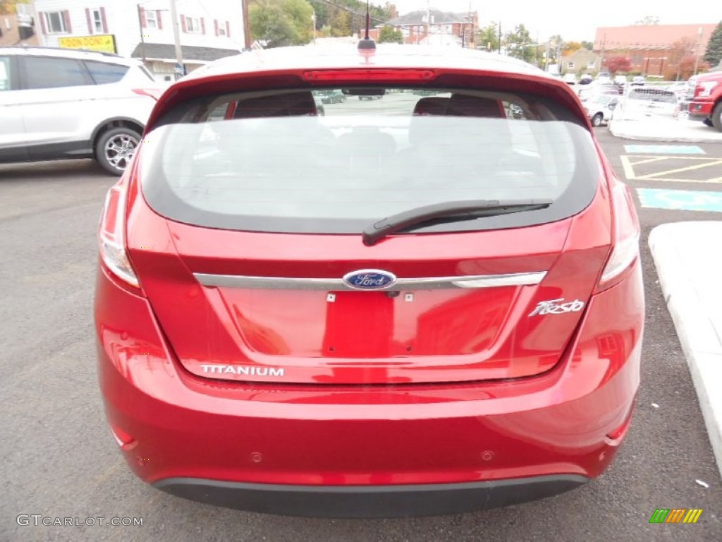 2015 Fiesta Titanium Hatchback - Ruby Red Metallic / Charcoal Black photo #6