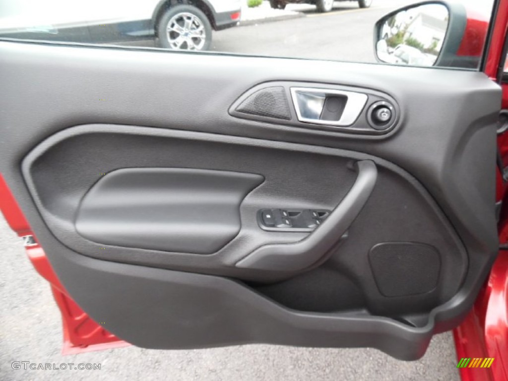 2015 Fiesta Titanium Hatchback - Ruby Red Metallic / Charcoal Black photo #12