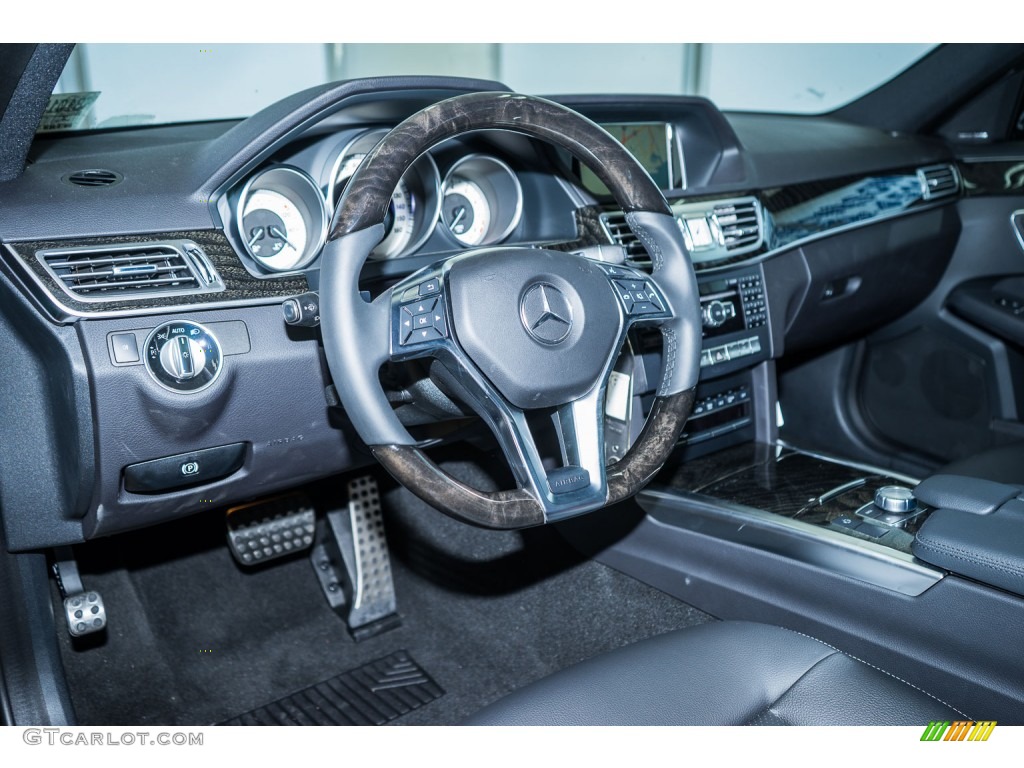 Black Interior 2016 Mercedes-Benz E 350 4Matic Wagon Photo #107924440