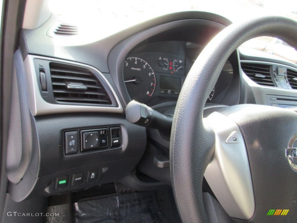 2014 Sentra S - Aspen White / Charcoal photo #11