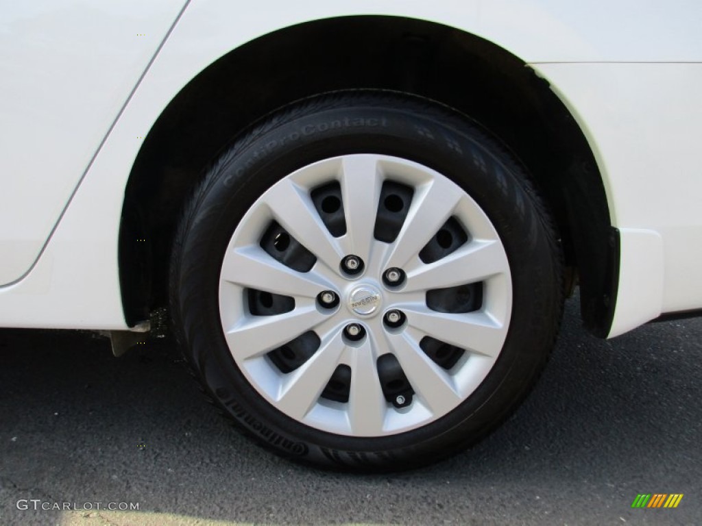 2014 Sentra S - Aspen White / Charcoal photo #25