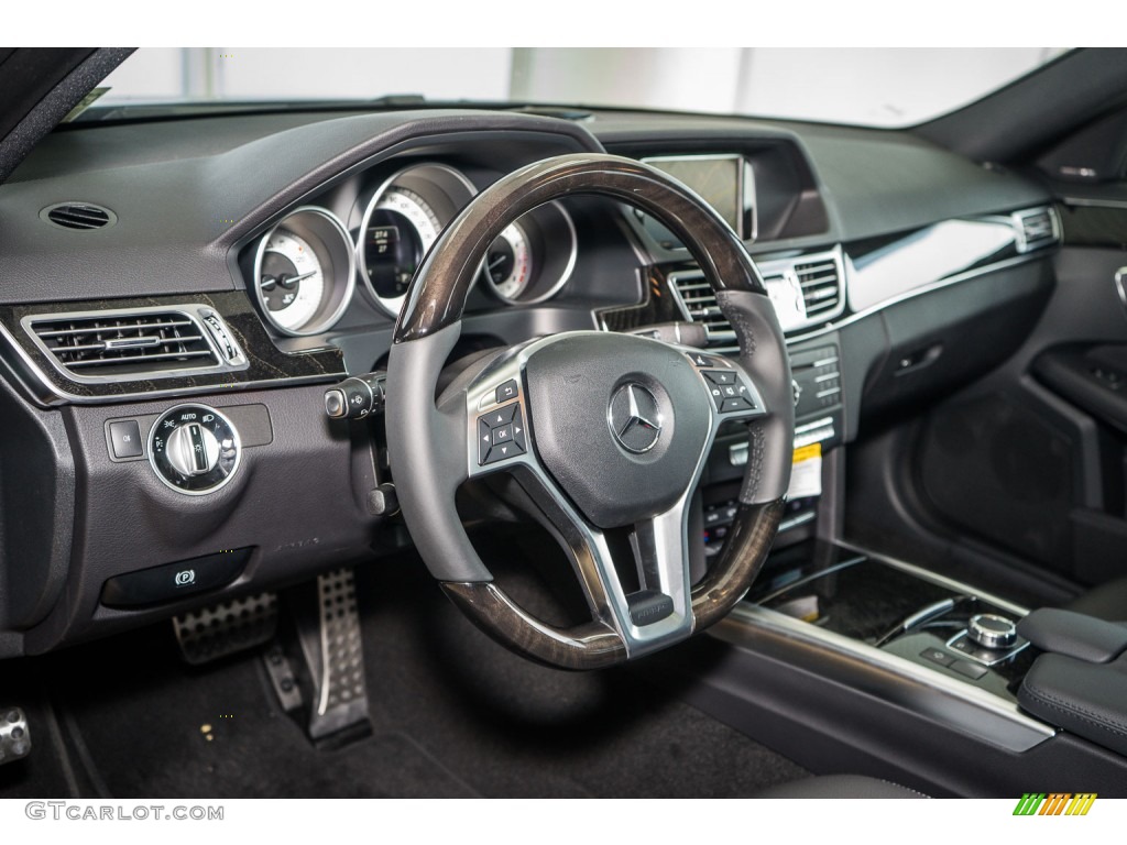 Black Interior 2016 Mercedes-Benz E 350 4Matic Wagon Photo #107925268