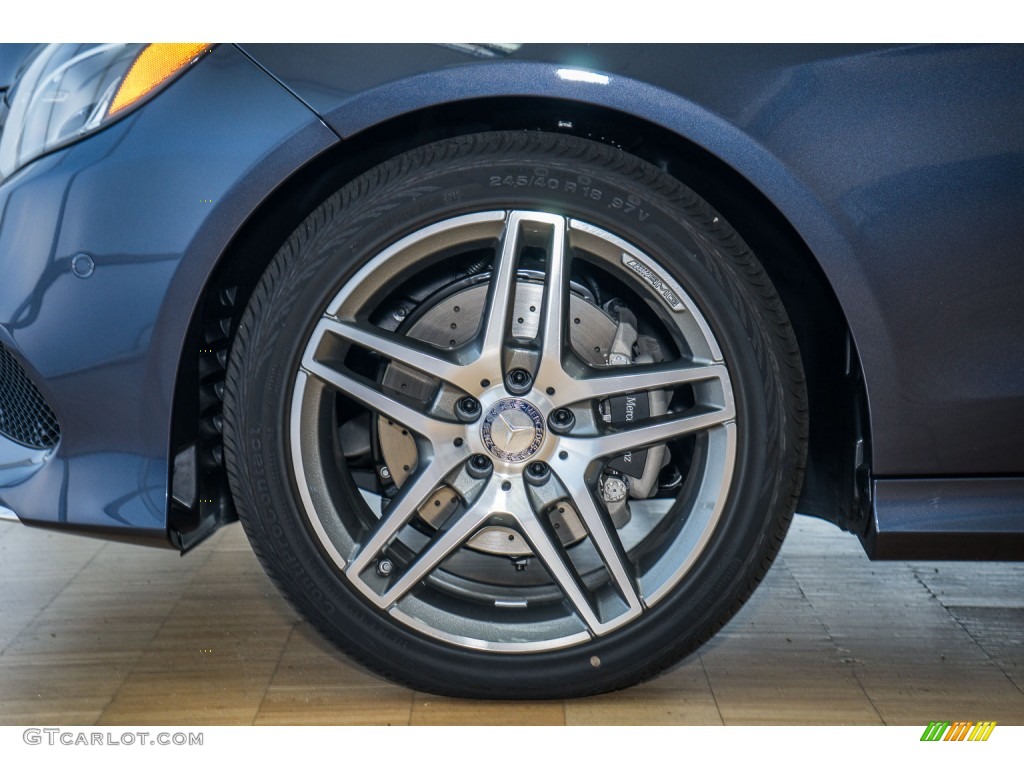 2016 E 350 4Matic Wagon - Indigo Blue Metallic / Black photo #10