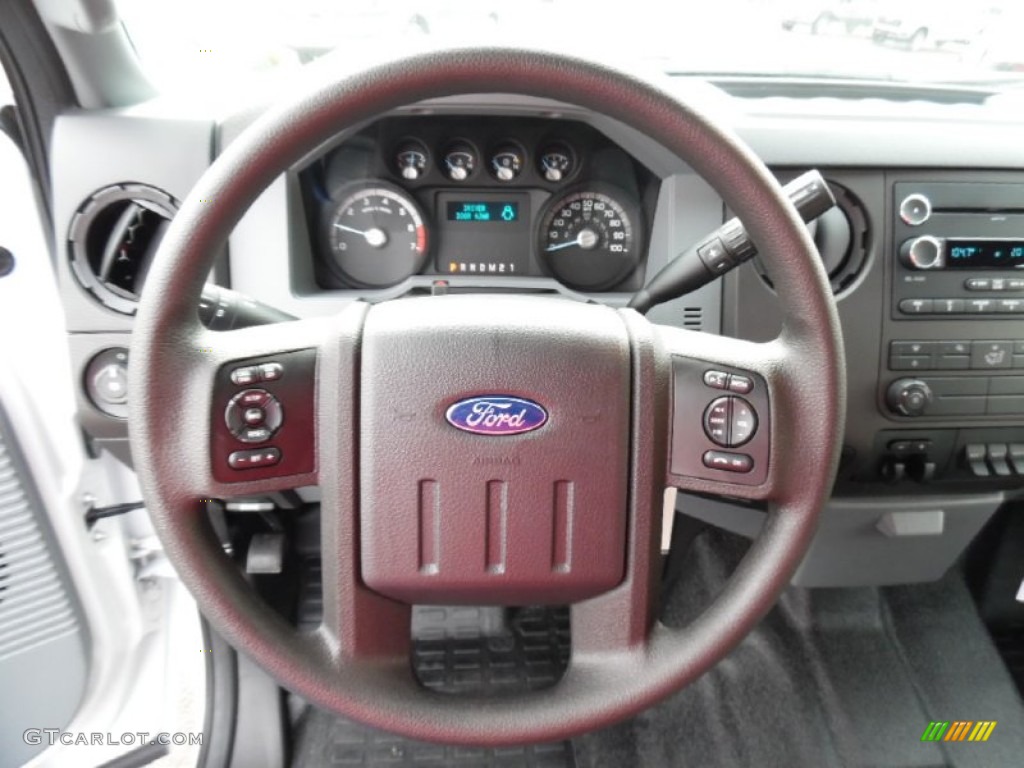 2016 Ford F350 Super Duty XL Super Cab 4x4 Steel Steering Wheel Photo #107925612