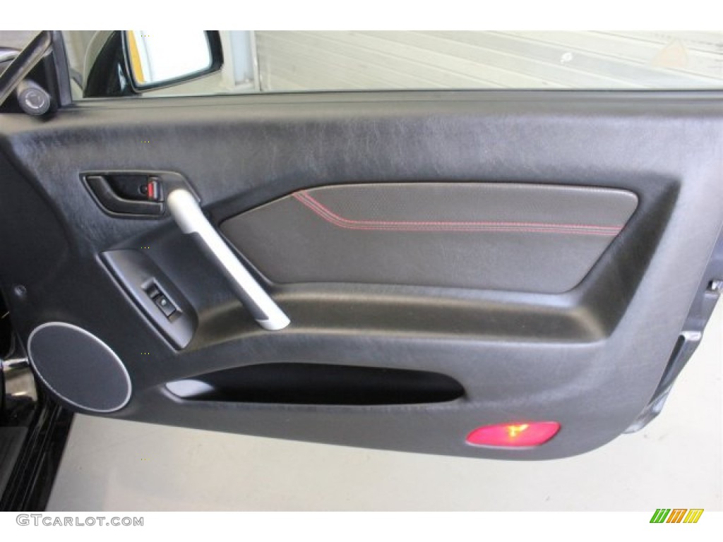 2006 Tiburon GT - Obsidian Black / Black/Red photo #18