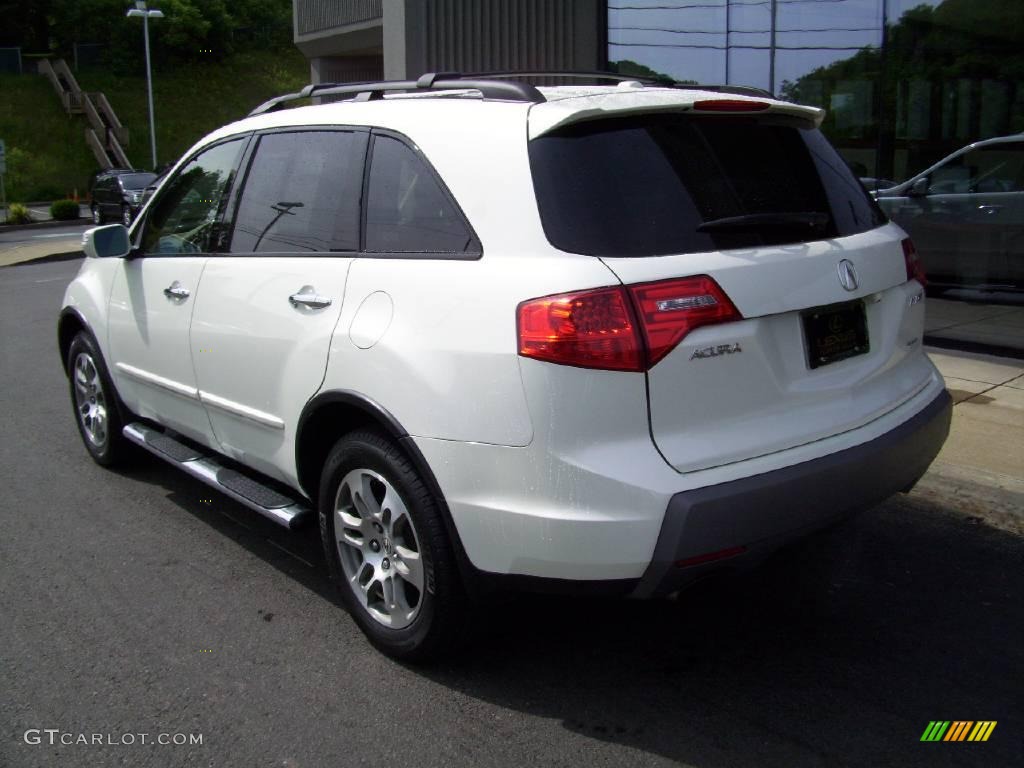 2007 MDX Technology - Aspen White Pearl / Taupe photo #3