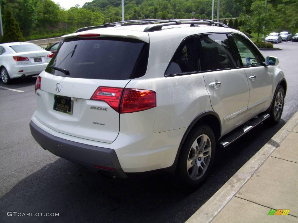 2007 MDX Technology - Aspen White Pearl / Taupe photo #5
