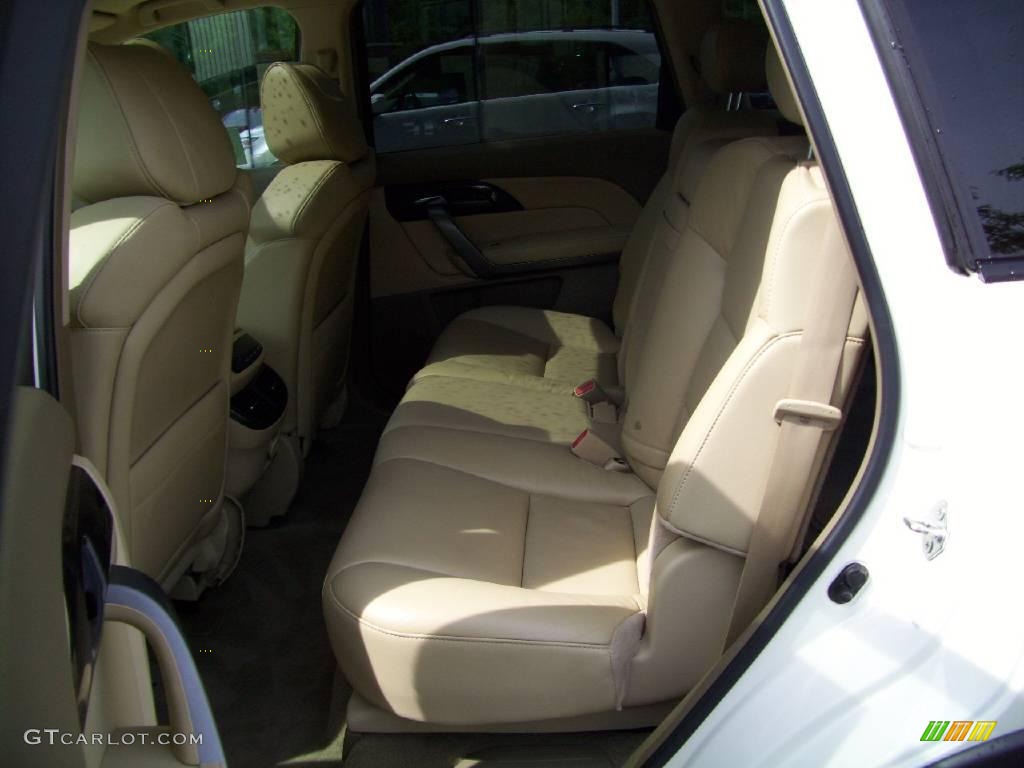 2007 MDX Technology - Aspen White Pearl / Taupe photo #13