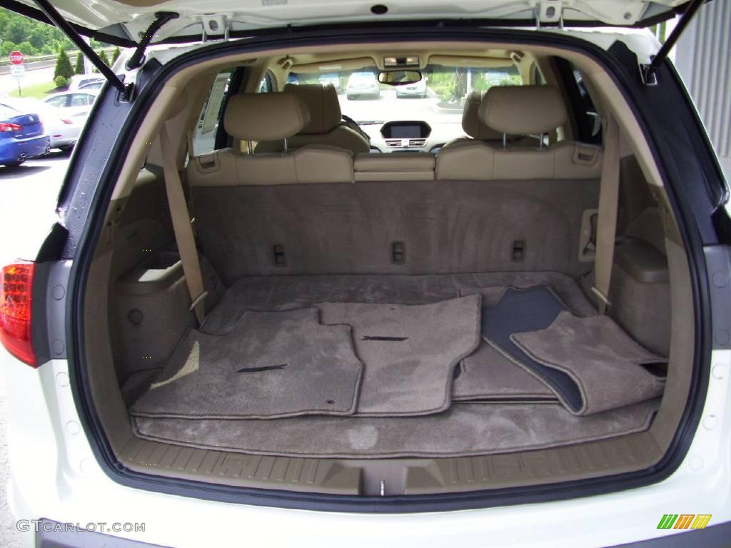 2007 MDX Technology - Aspen White Pearl / Taupe photo #14