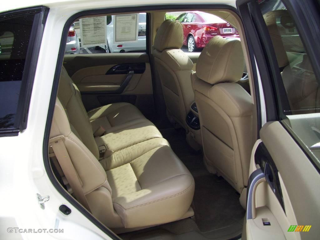 2007 MDX Technology - Aspen White Pearl / Taupe photo #15