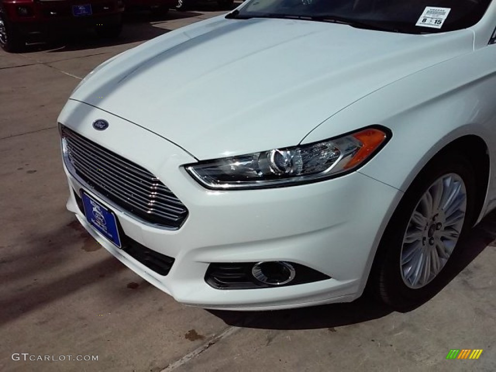 2015 Fusion Hybrid SE - Oxford White / Dune photo #8