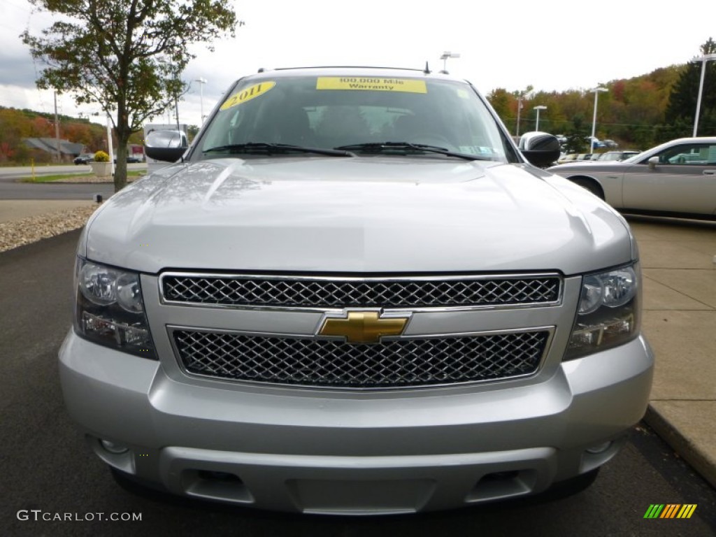 2011 Avalanche LTZ 4x4 - Sheer Silver Metallic / Ebony photo #8