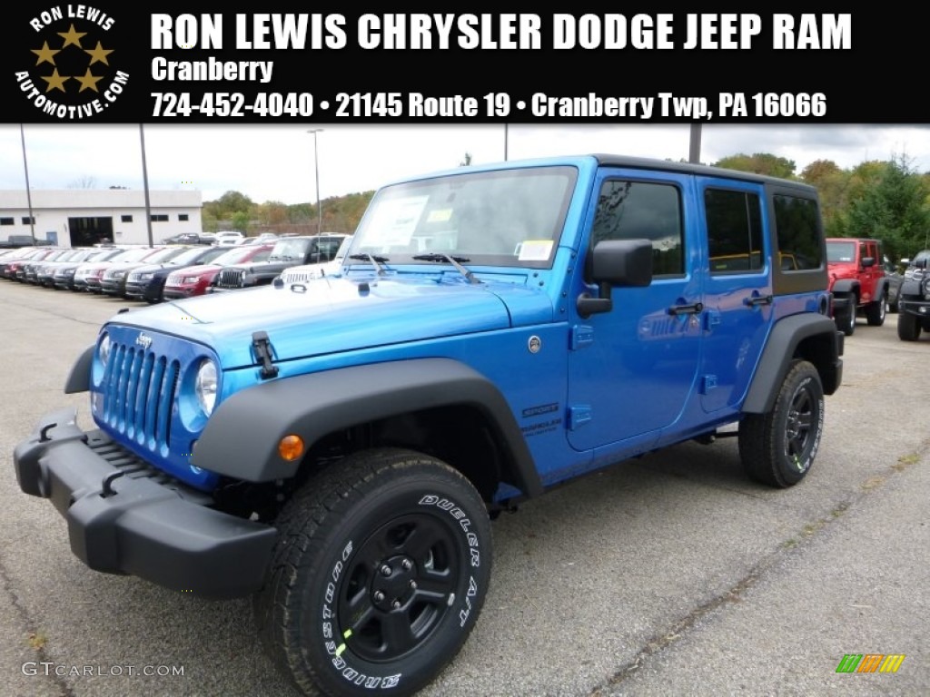 Hydro Blue Pearl Jeep Wrangler Unlimited