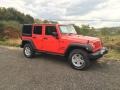 2016 Firecracker Red Jeep Wrangler Unlimited Sport 4x4  photo #2